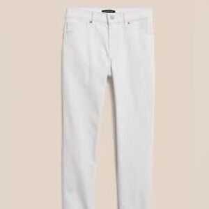 Banana Republic White Girlfriend Jeans